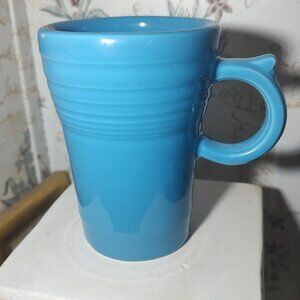 Fiesta Peacock Turquoise Latte Mug Rare